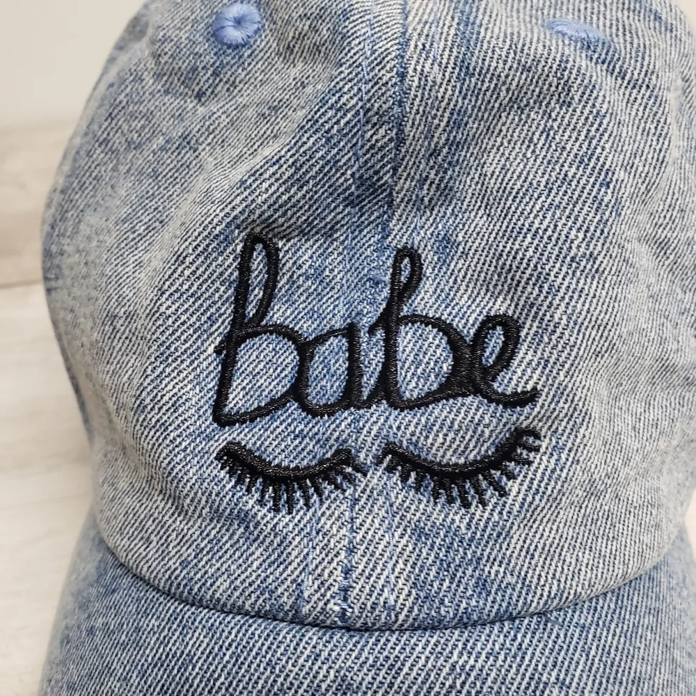 Torrid Denim Baseball Cap Hat The Style Club Babe Hook & Loop Closure